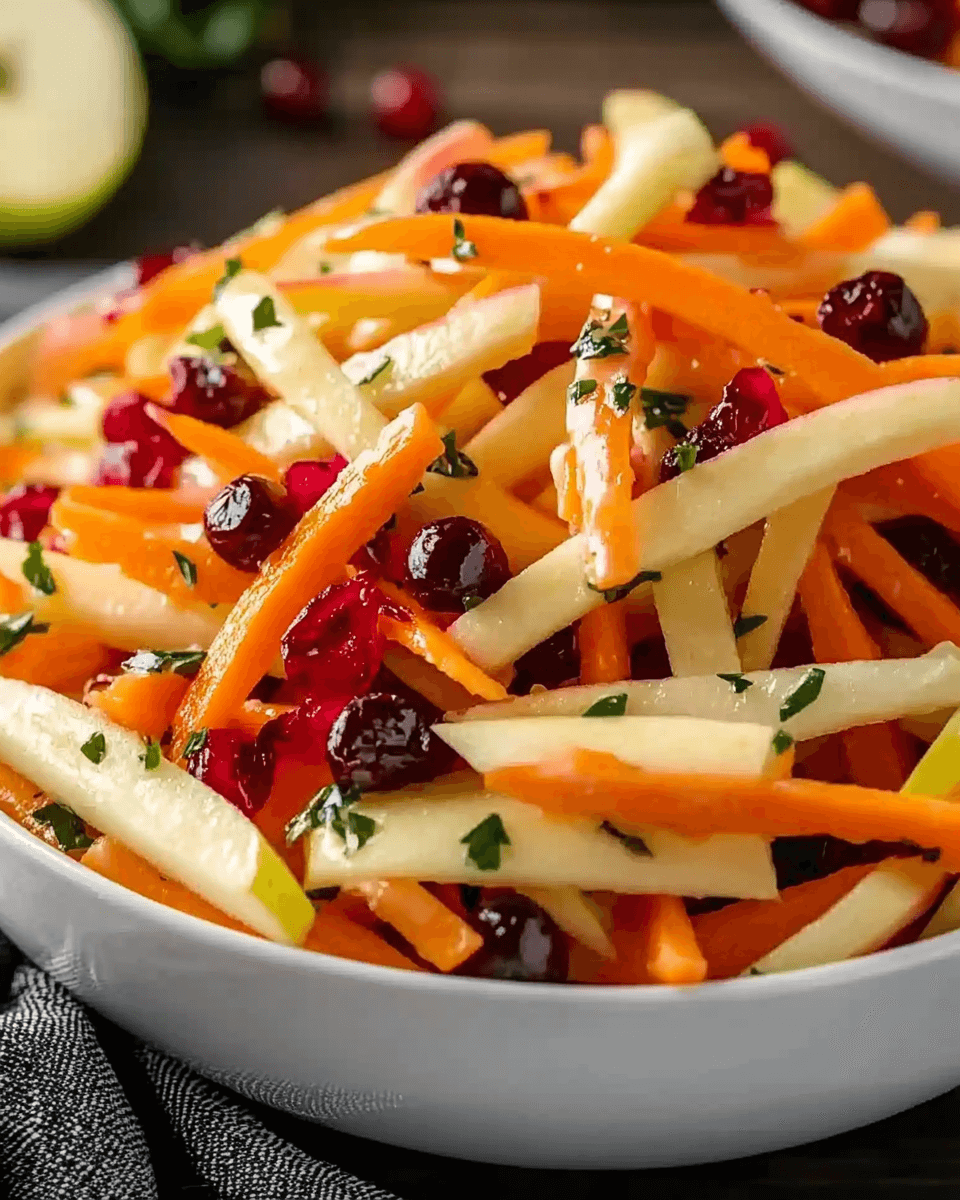 Refreshing Apple Cranberry Carrot Salad: A Must-Try Delight!