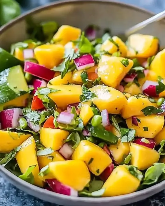 Refreshing Mango Salad with Lime Dressing to Delight You