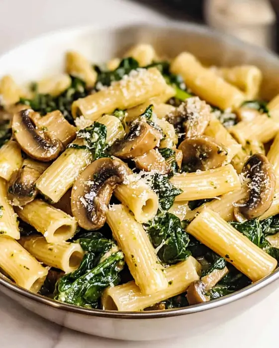 Spinach Mushroom Pasta: A Delicious and Easy Recipe!