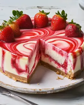 Strawberry Swirl Cheesecake: A Delicious Recipe Guide