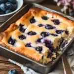 Sweet and Tangy Cottage Cheese Blueberry Bake