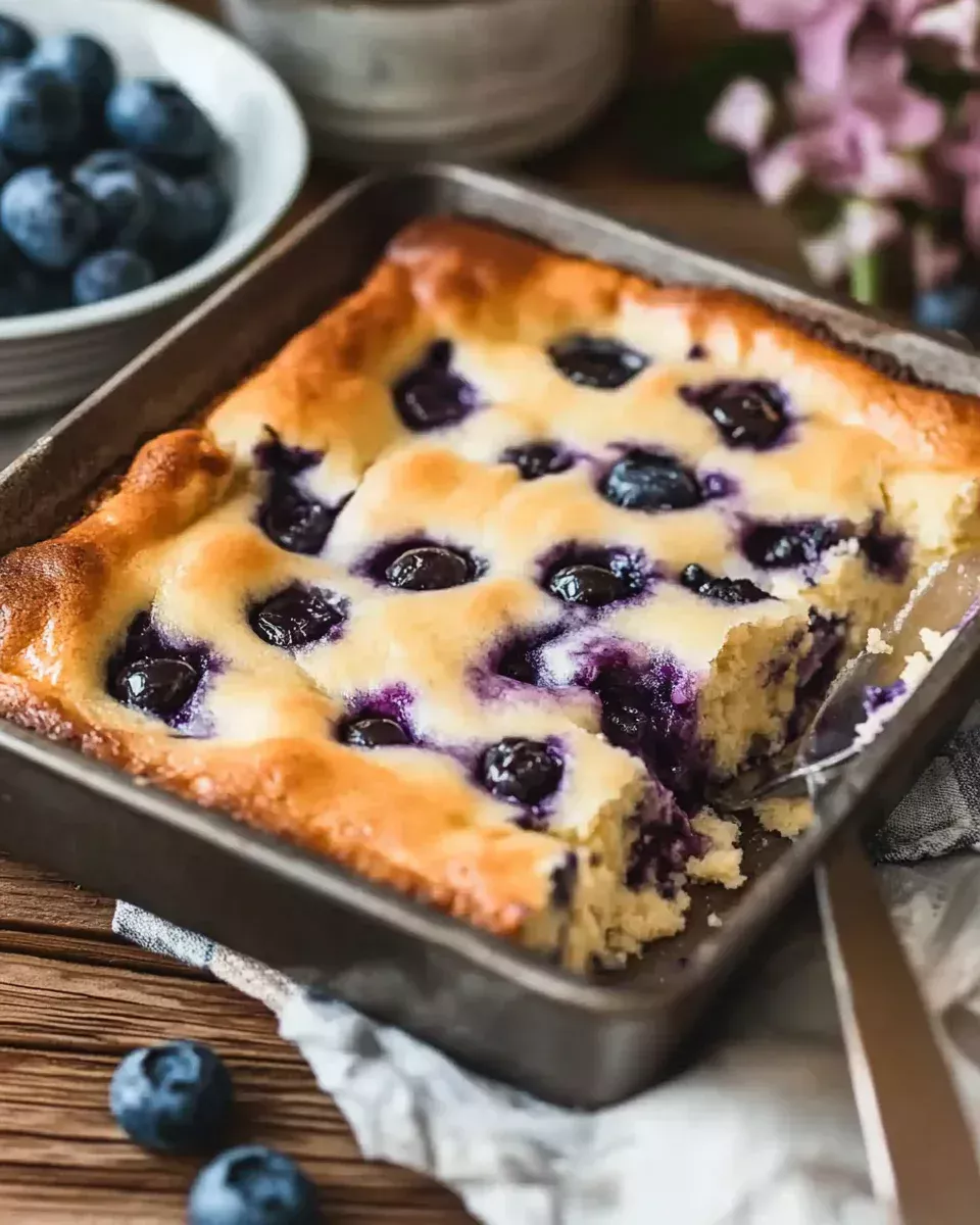 Sweet and Tangy Cottage Cheese Blueberry Bake delights with a twist!