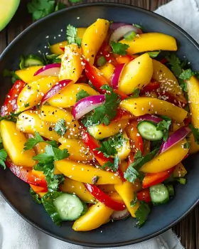 Sweet & Spicy Thai Mango Salad is a must-try recipe!