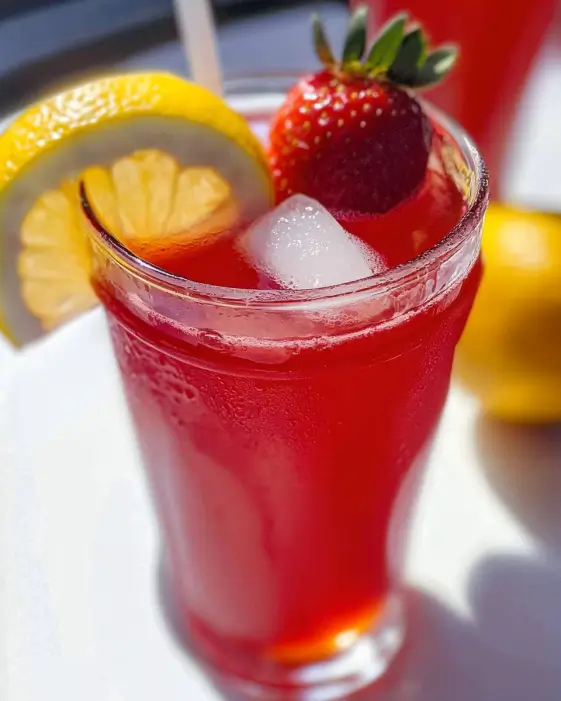 Best Hibiscus Strawberry Lemonade Tea is refreshing!