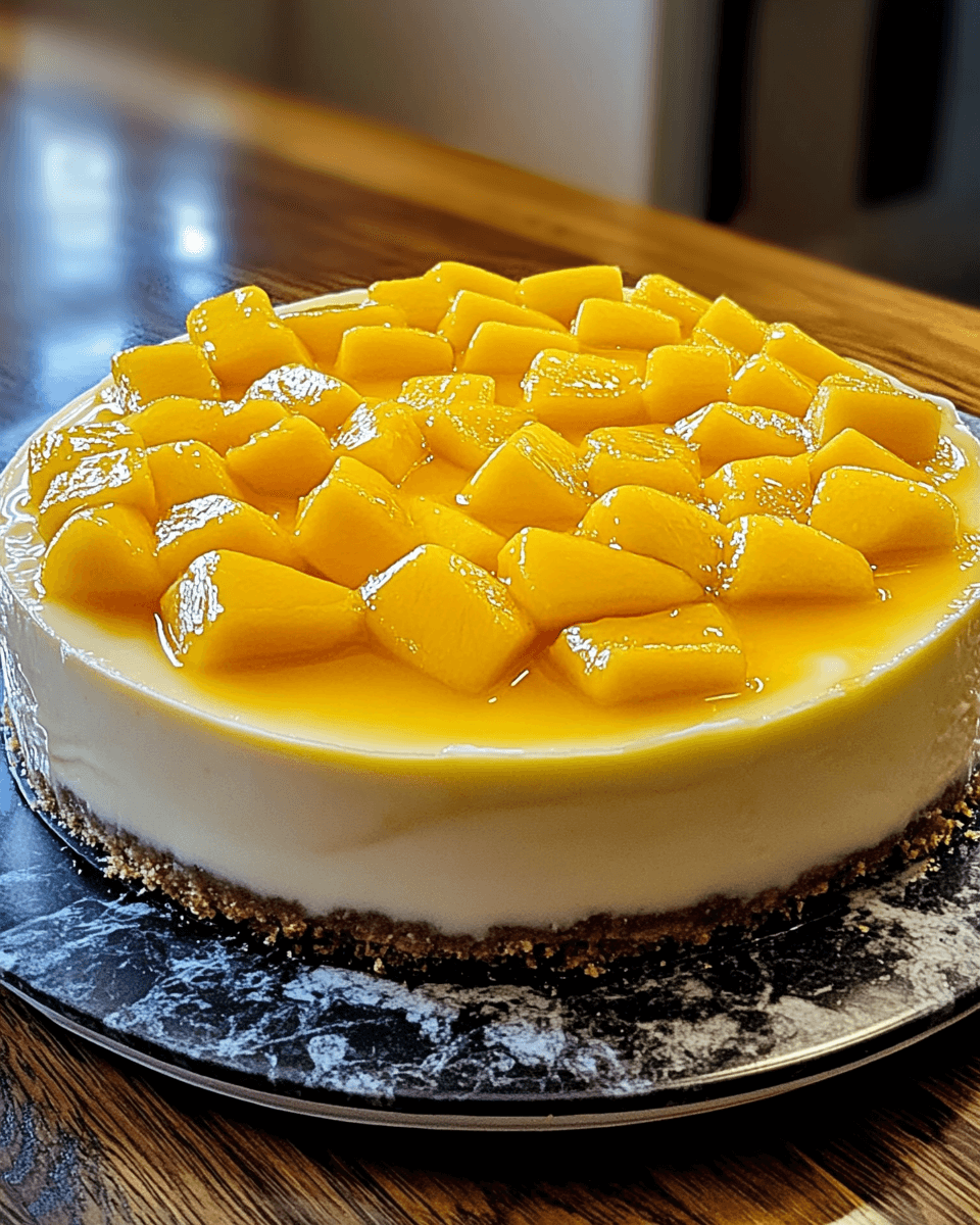 Tropical Mango Cheesecake Bliss: Discover This Easy Recipe!