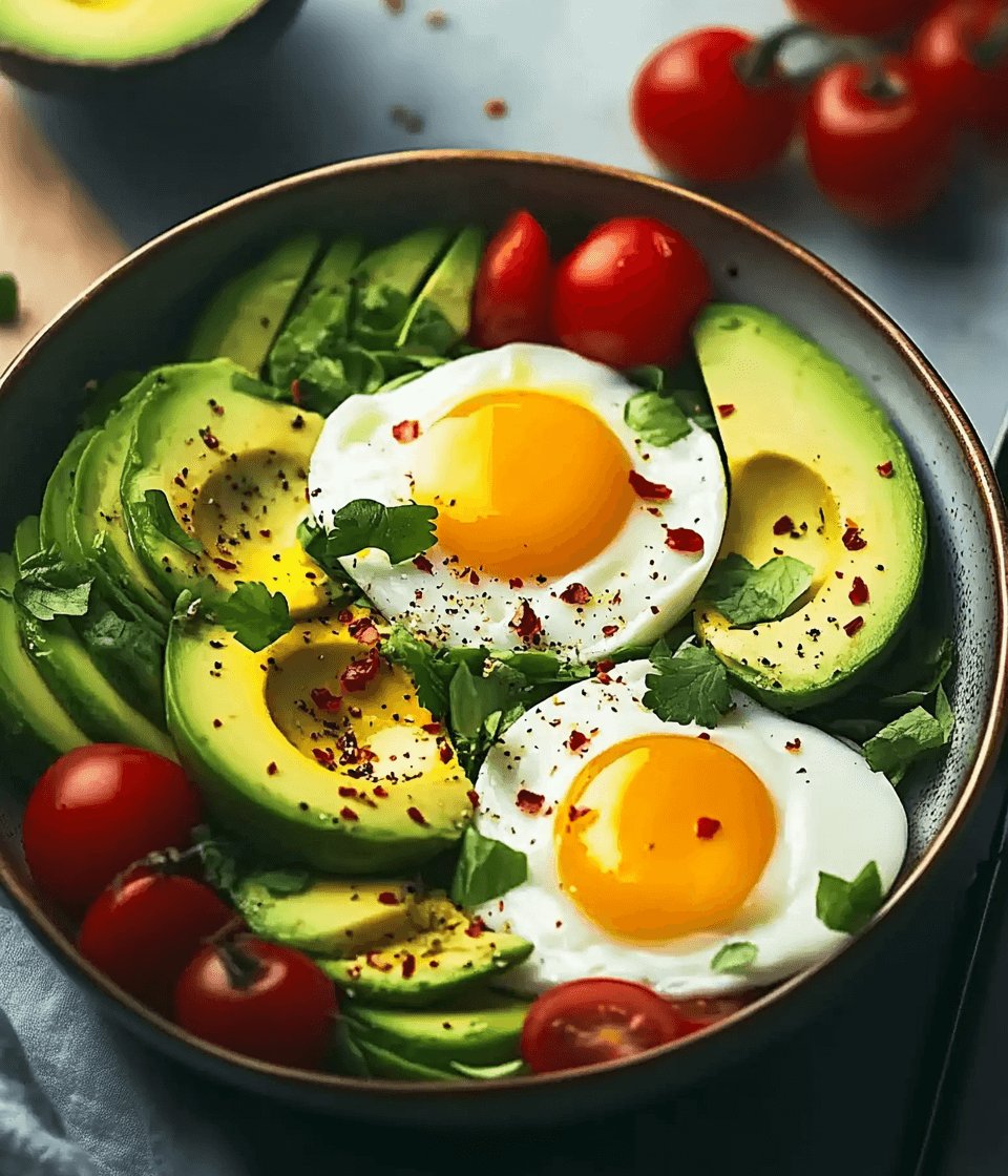 Avocado and Egg Breakfast Bowl: Fuel Your Day Deliciously!