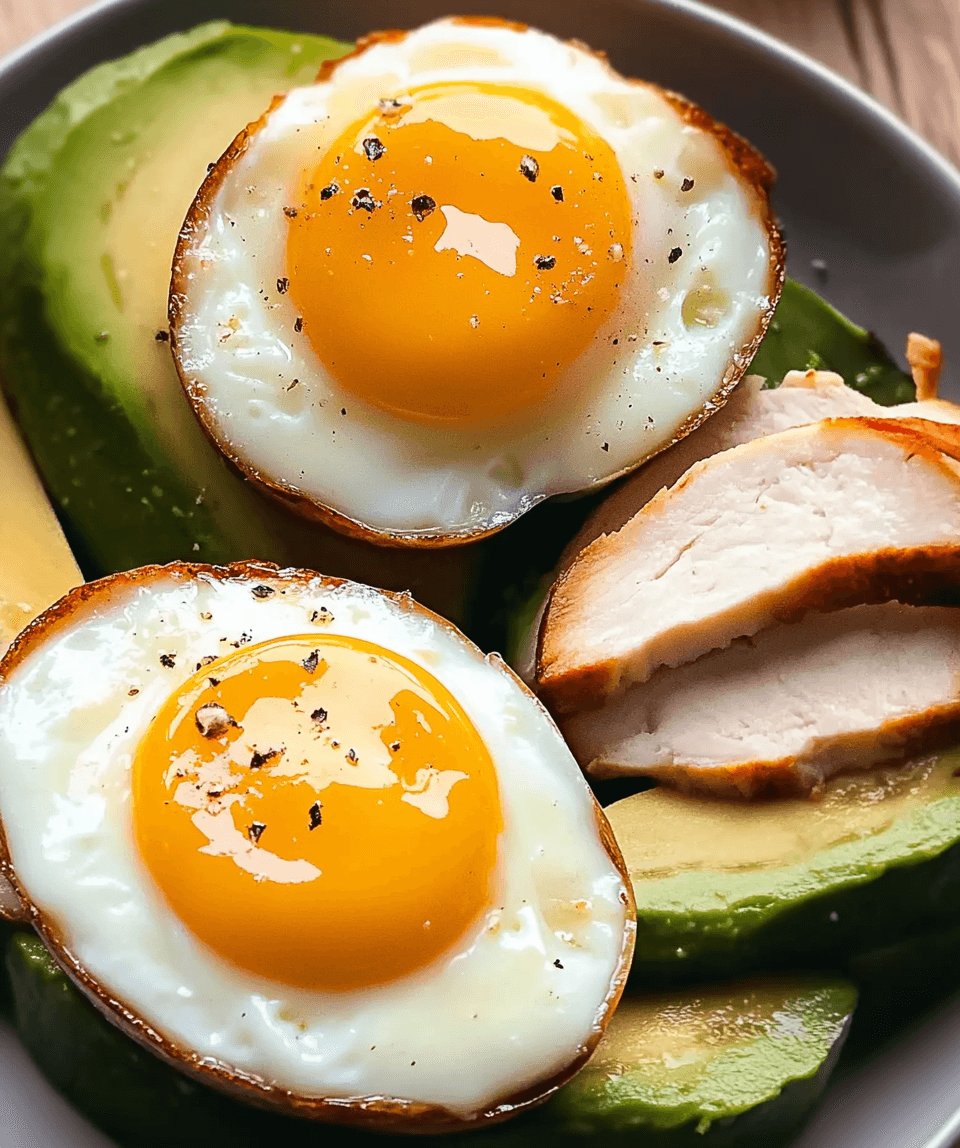 Baked Avocado Eggs with Turkey Slices: A Tasty Twist!