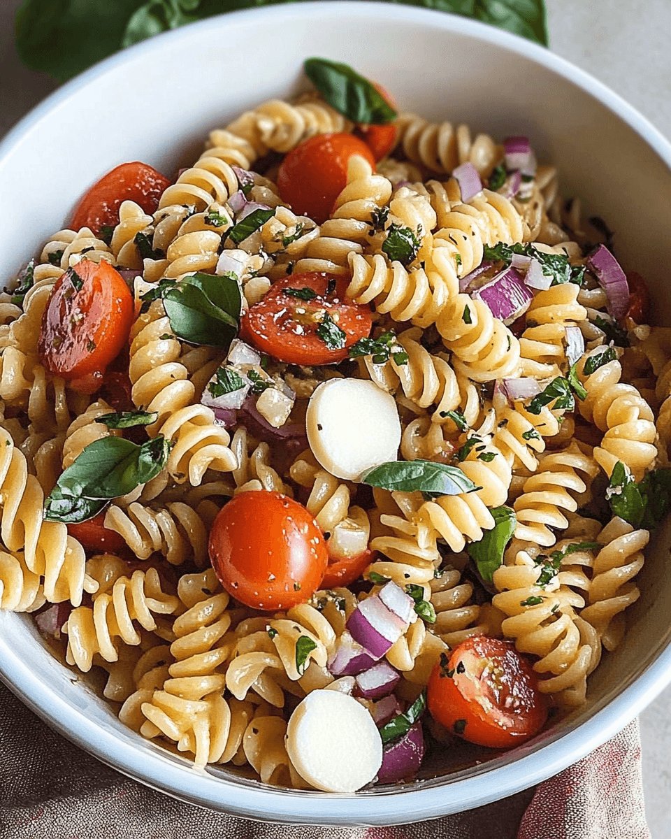 Bruschetta Pasta Salad: A Fresh Summer Delight!