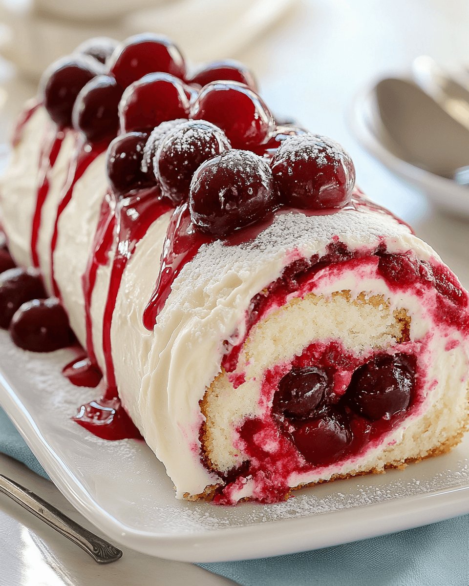 Cherry Cheesecake Cake Roll: A Delicious Recipe to Try!