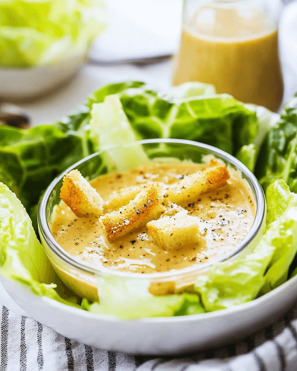 Creamy Caesar Salad Dressing: A Zesty Delight Awaits!