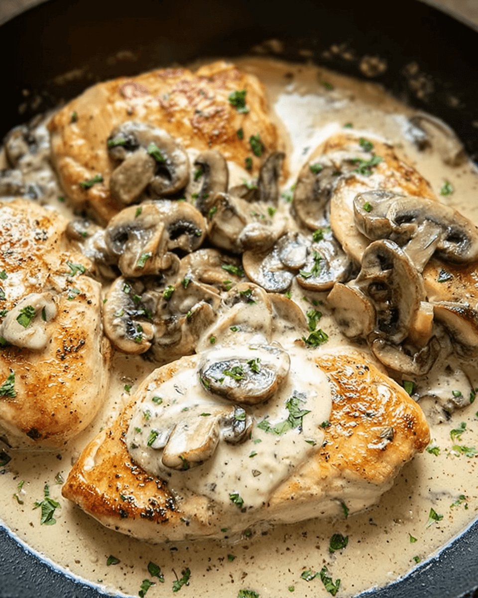 Creamy Garlic Mushroom Chicken: A Must-Try Delight!