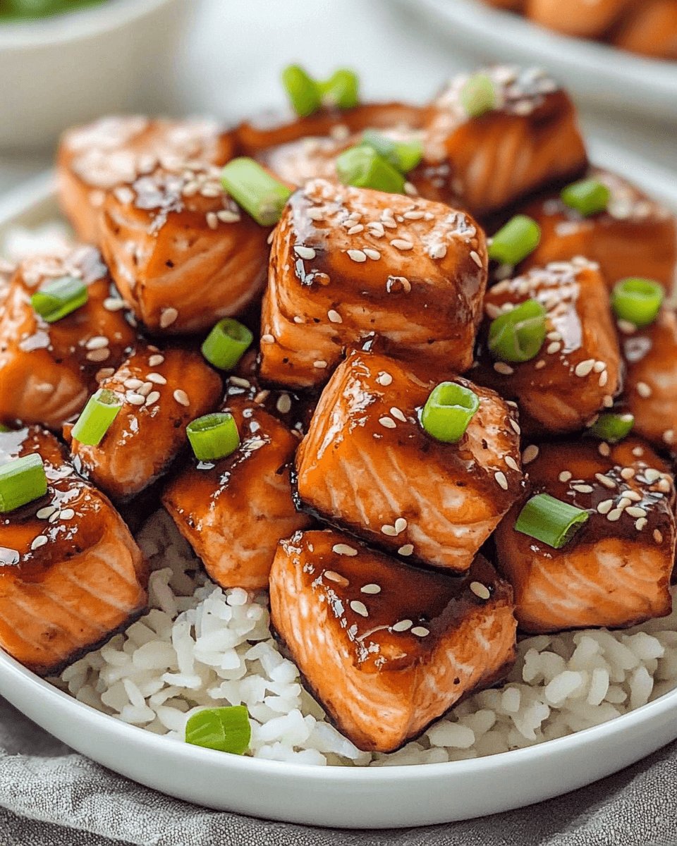 Crispy Honey Garlic Salmon Bites for an Easy Dinner!