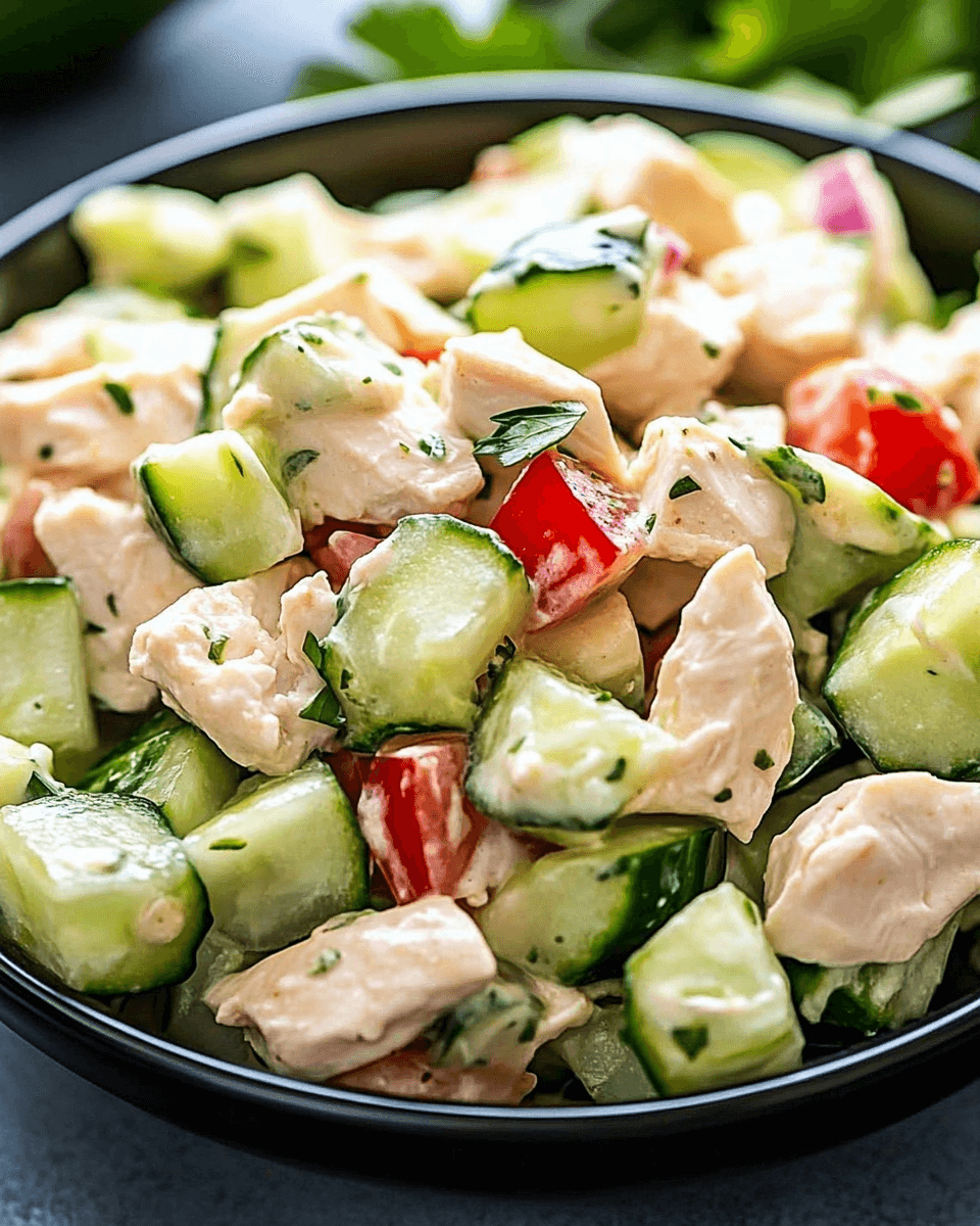 Cucumber Chicken Salad – Low Carb Lunch that Refreshes!