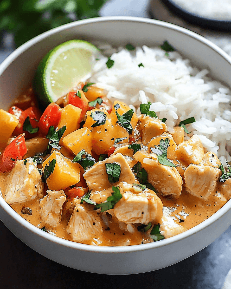 Easy Coconut Chicken Rice Bowl: A Quick Dinner Delight!