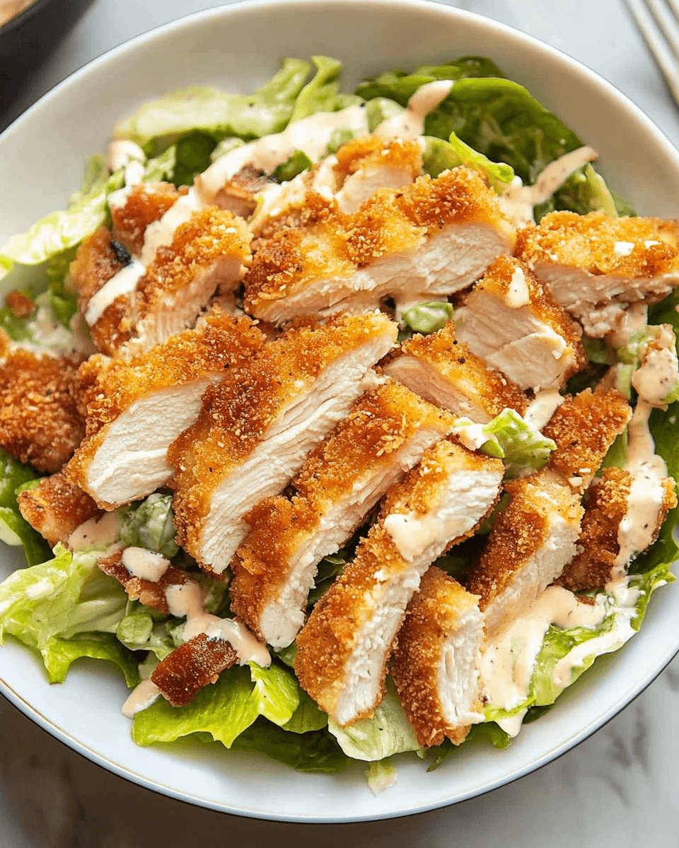 Extra Crispy Chicken Caesar Salad: A Must-Try Recipe!