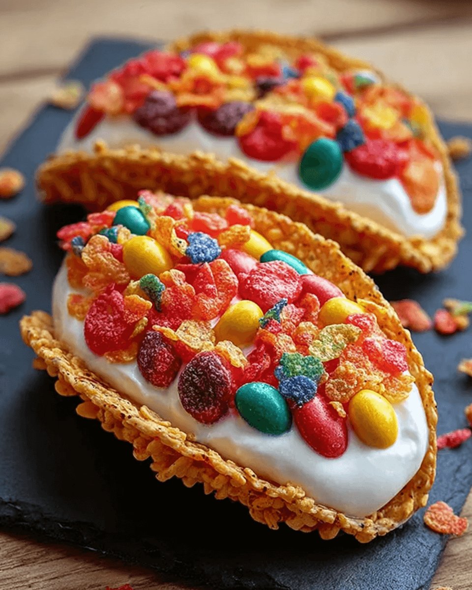 Fruity Pebbles Cheesecake Tacos: A Fun Dessert Recipe!