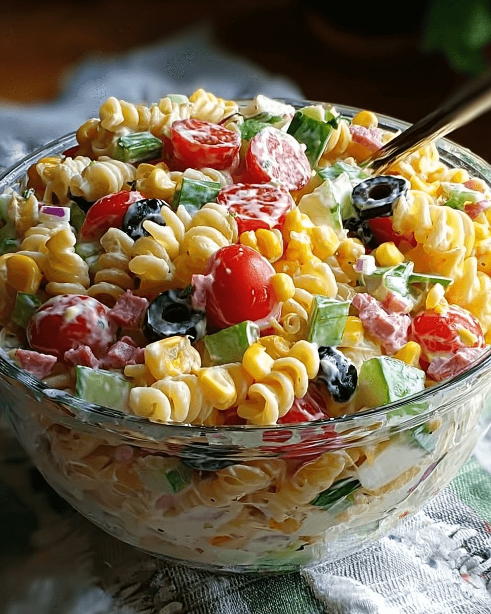 Layered Pasta Salad: A Colorful and Tasty Recipe!