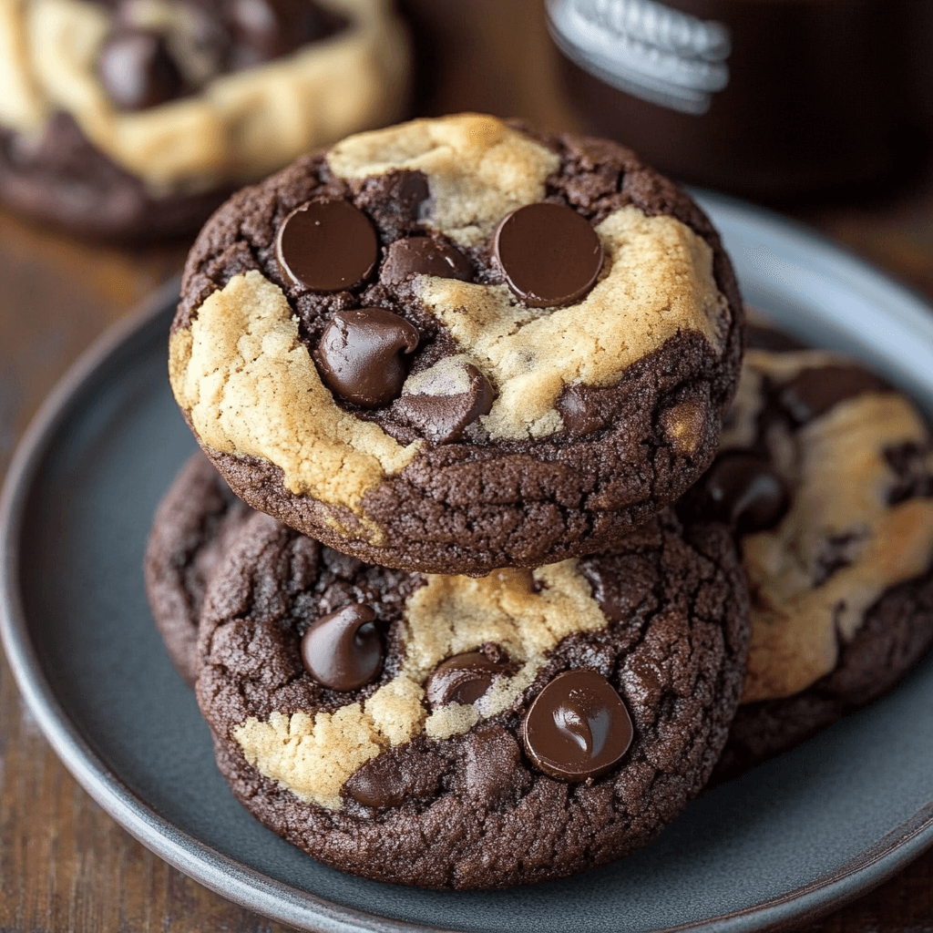 Marbled Brownie Chocolate Chip Cookies – OMG! Discover Delicious!