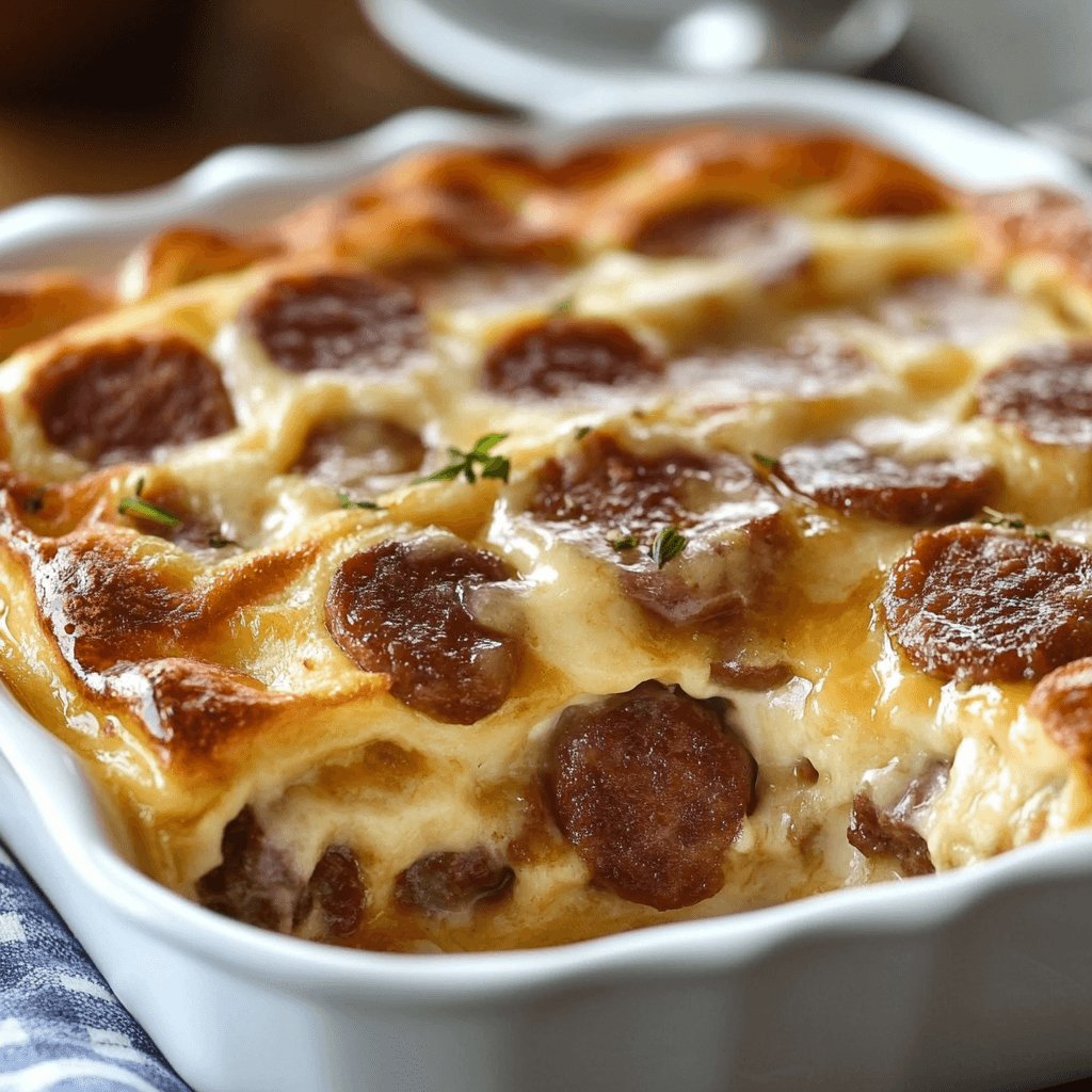 Pancake Sausage Casserole – Sweet & Savory for Breakfast!