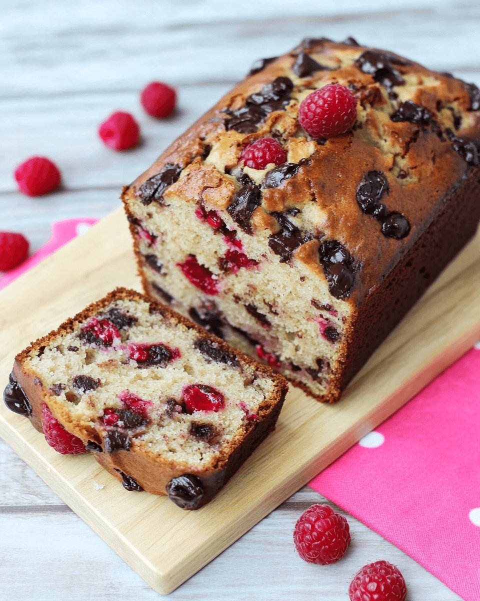 Raspberry Dark Chocolate Banana Bread: A Delightful Treat!