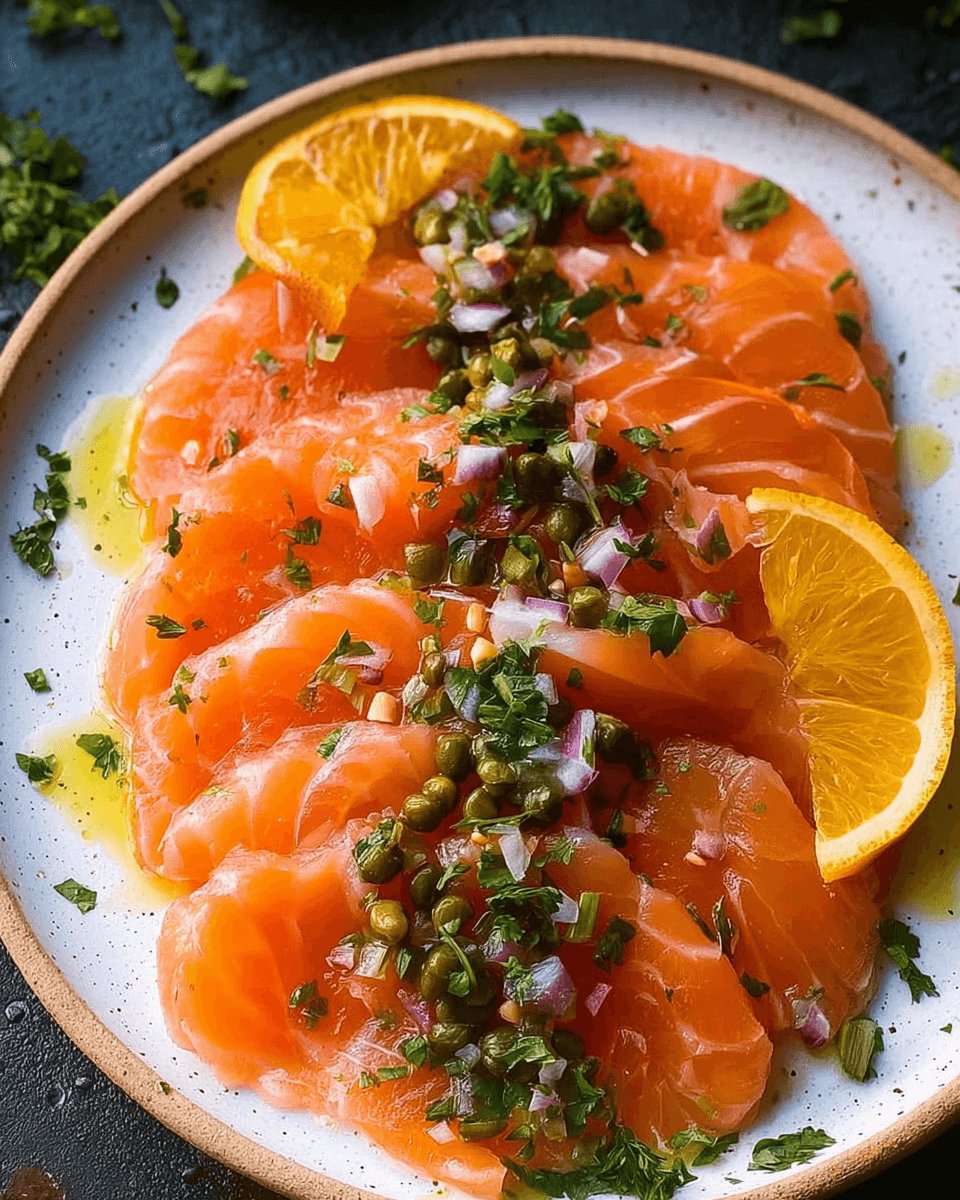 Salmon Crudo with Citrus and Herbs: A Refreshing Delight!