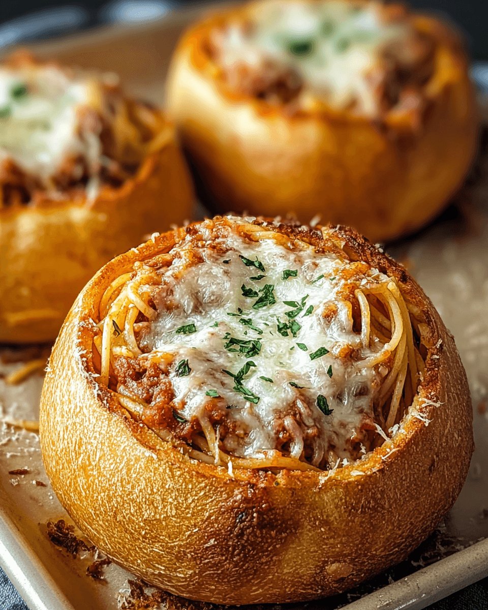 Spaghetti Garlic Bread Bowls: A Delicious Twist to Try!