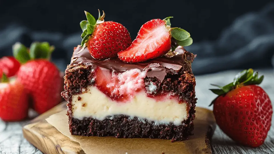 Strawberry Cheesecake Brownies: Tempting Recipe Revealed!
