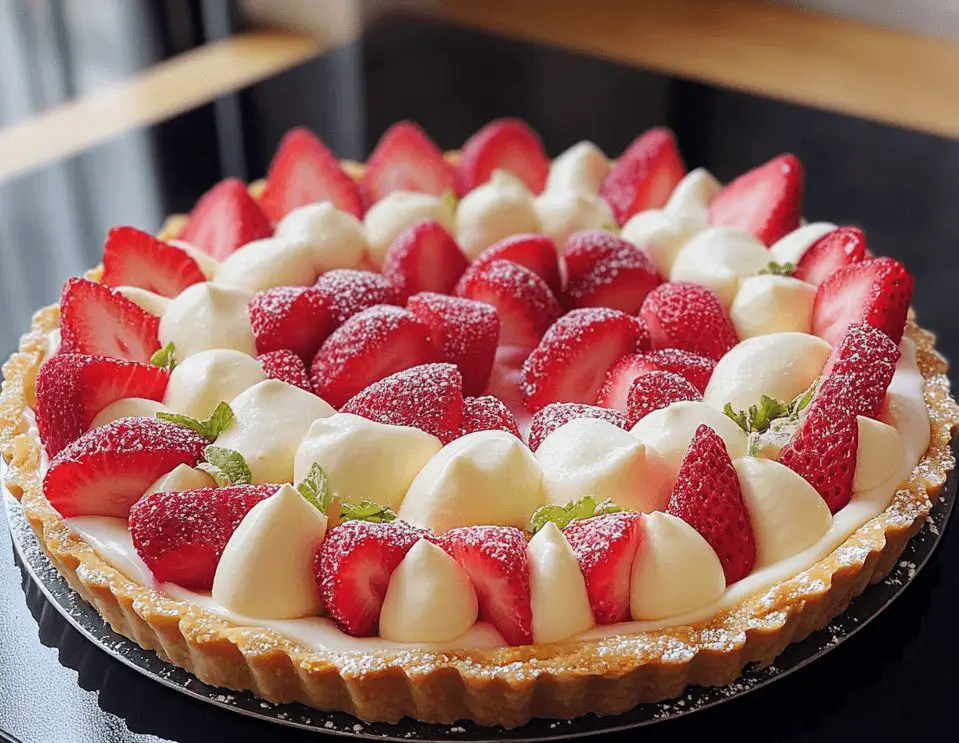 Strawberry and Chantilly Verbena Tart: A Blissful Delight!