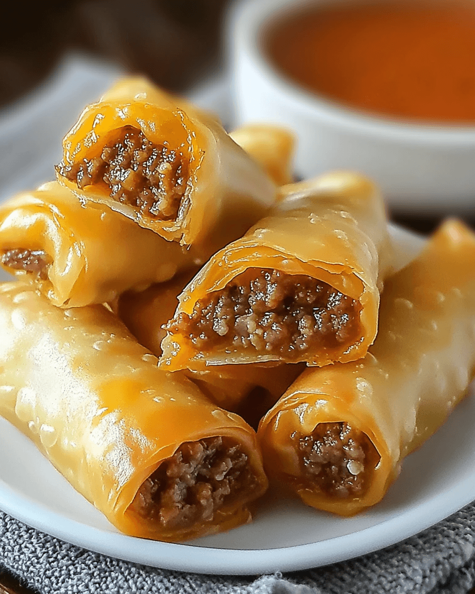 Cheeseburger Eggrolls: Easy Recipe for Tasty Bites!
