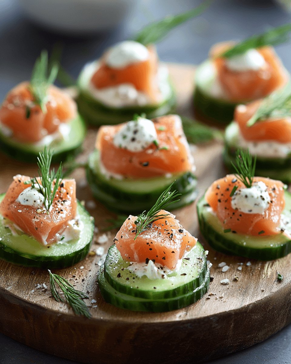Cucumber Smoked Salmon Bites: A Refreshing Delight!