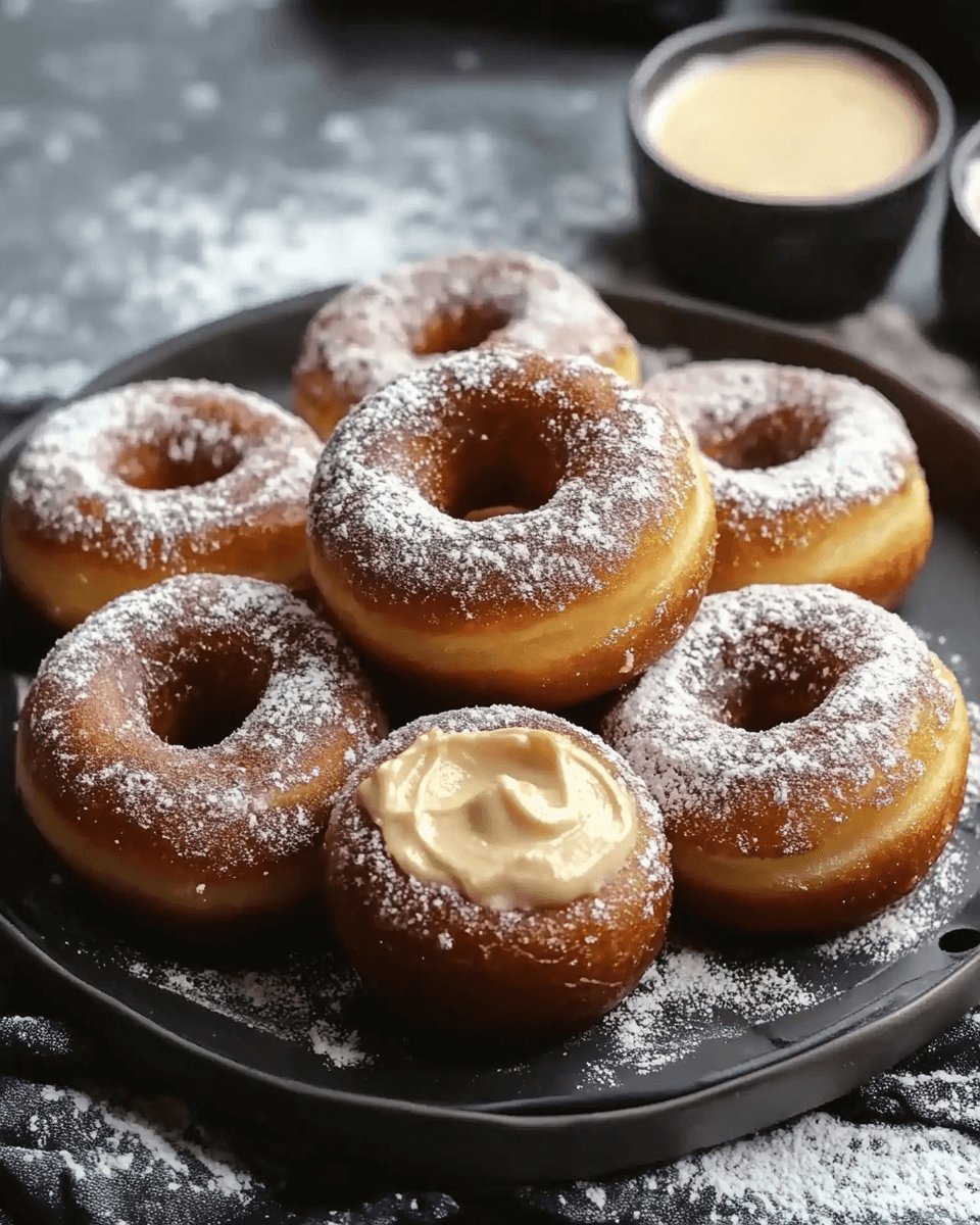 Dirty Chai Cream-Filled Doughnuts: A Flavorful Delight!