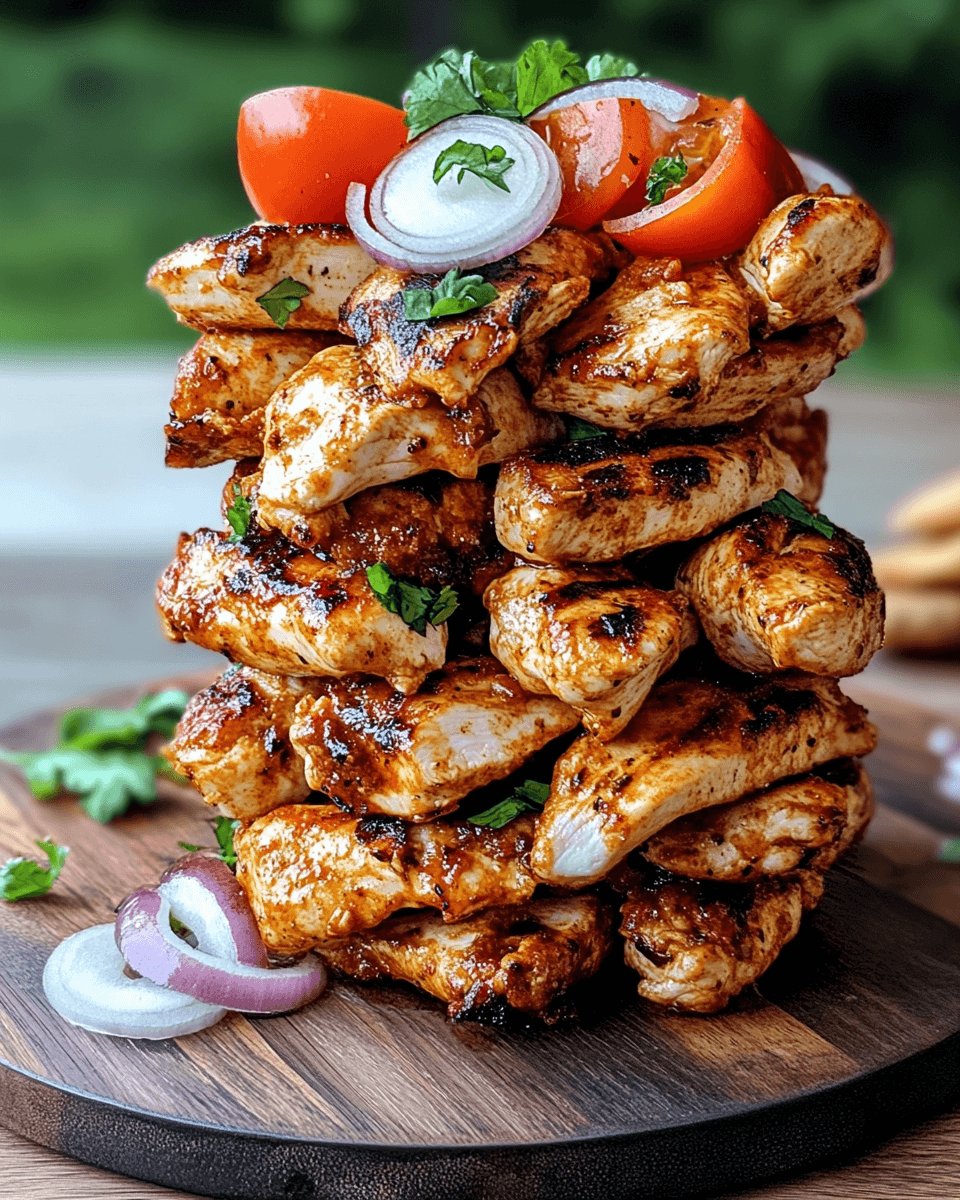 Easy Chicken Shawarma Tower: A Flavorful Recipe Delight!