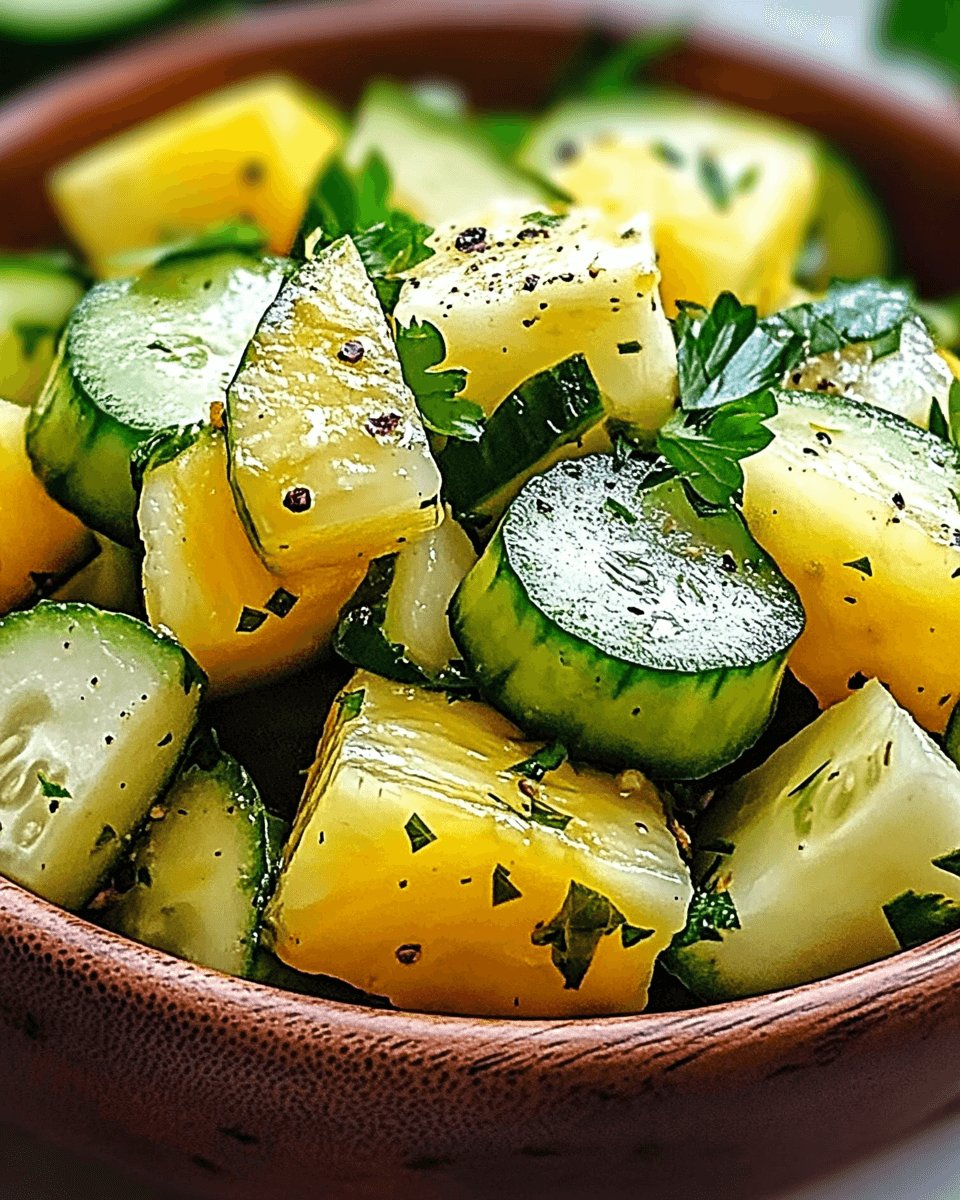 Pineapple Cucumber Salad: Refreshing Flavor Explosion!