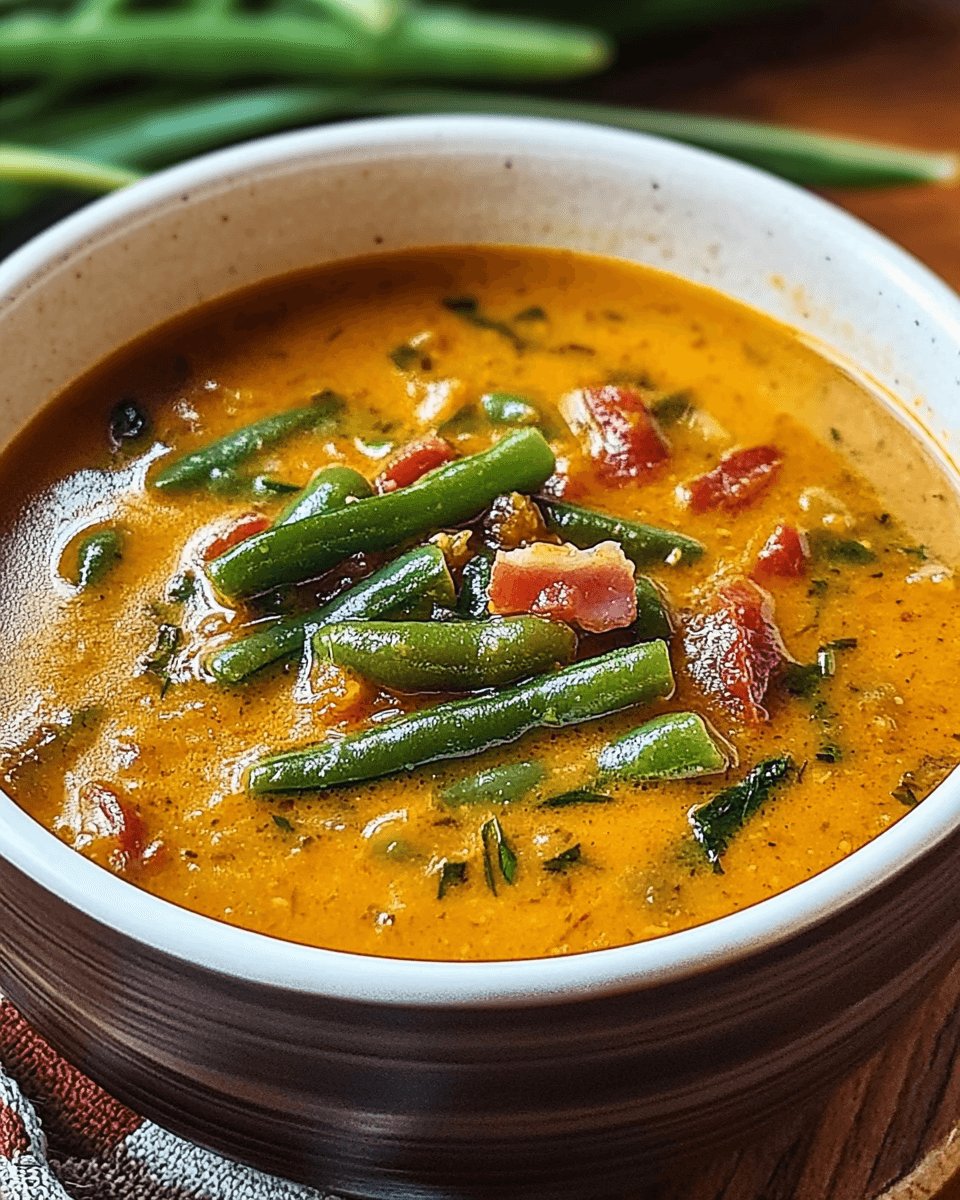 Transylvanian Bacon and Green Bean Soup: A Comforting Delight!