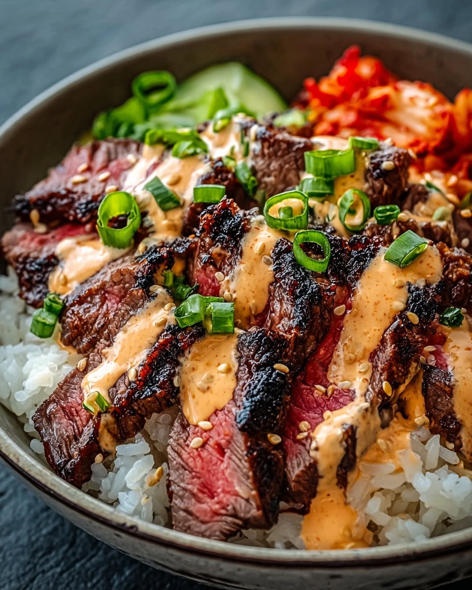 Korean BBQ Steak Rice Bowl: A Flavorful At-Home Delight
