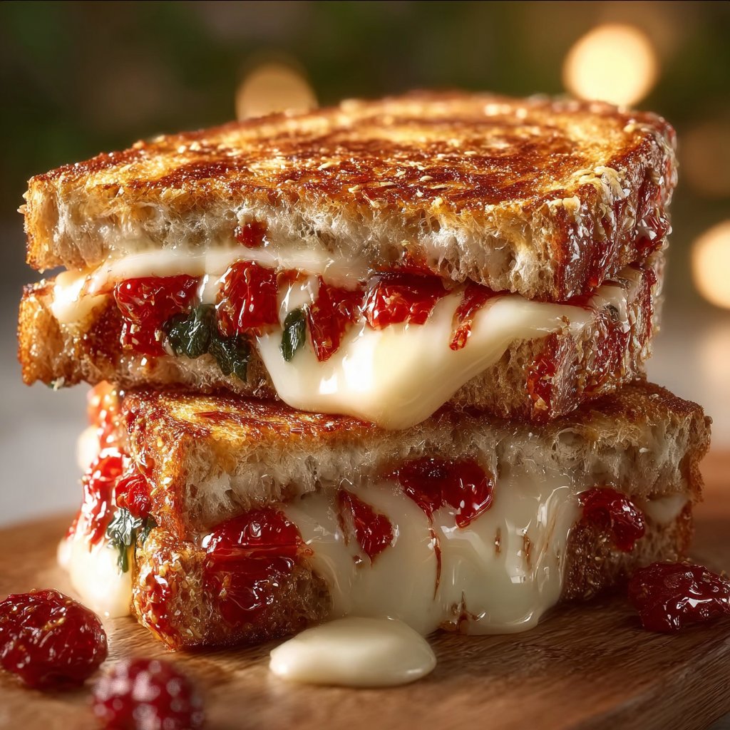 Mediterranean Grilled Cheese Sandwich: A Flavorful Delight!