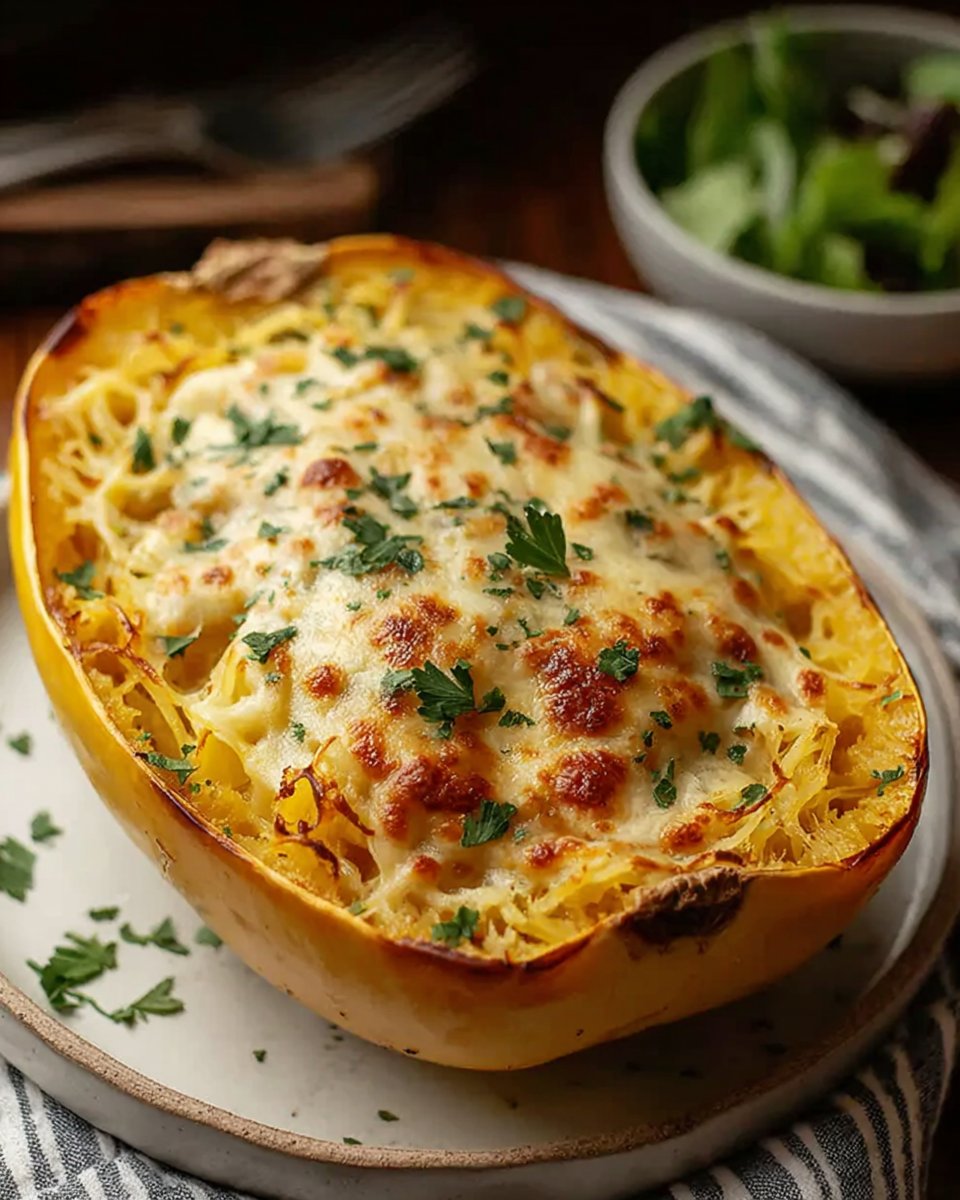 Cheesy Low Carb Spaghetti Squash Bake That Delights!
