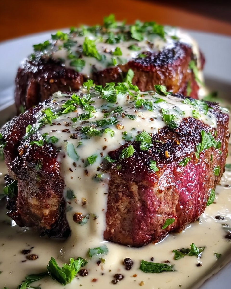 Ultimate Steak with Garlic Cream Sauce: A Tasty Delight!
