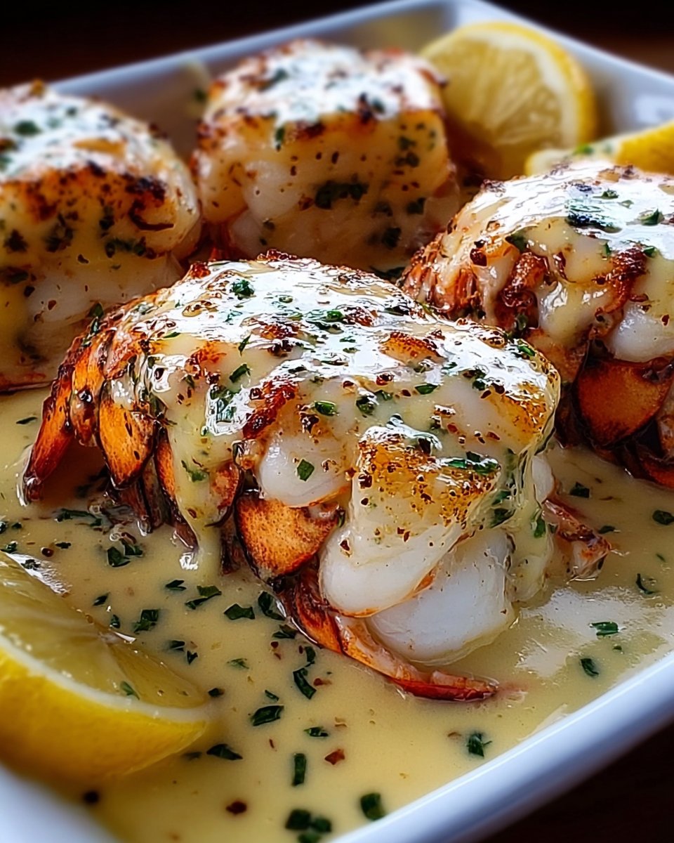 Creamy Garlic Butter Lobster Tails: A Tempting Delight!