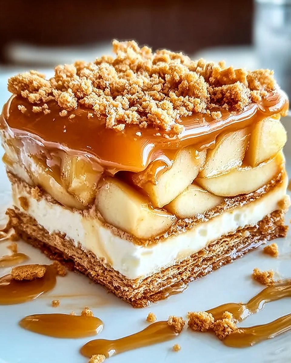 Caramel Apple Eclair Cake: A Delightfully Easy Dessert!