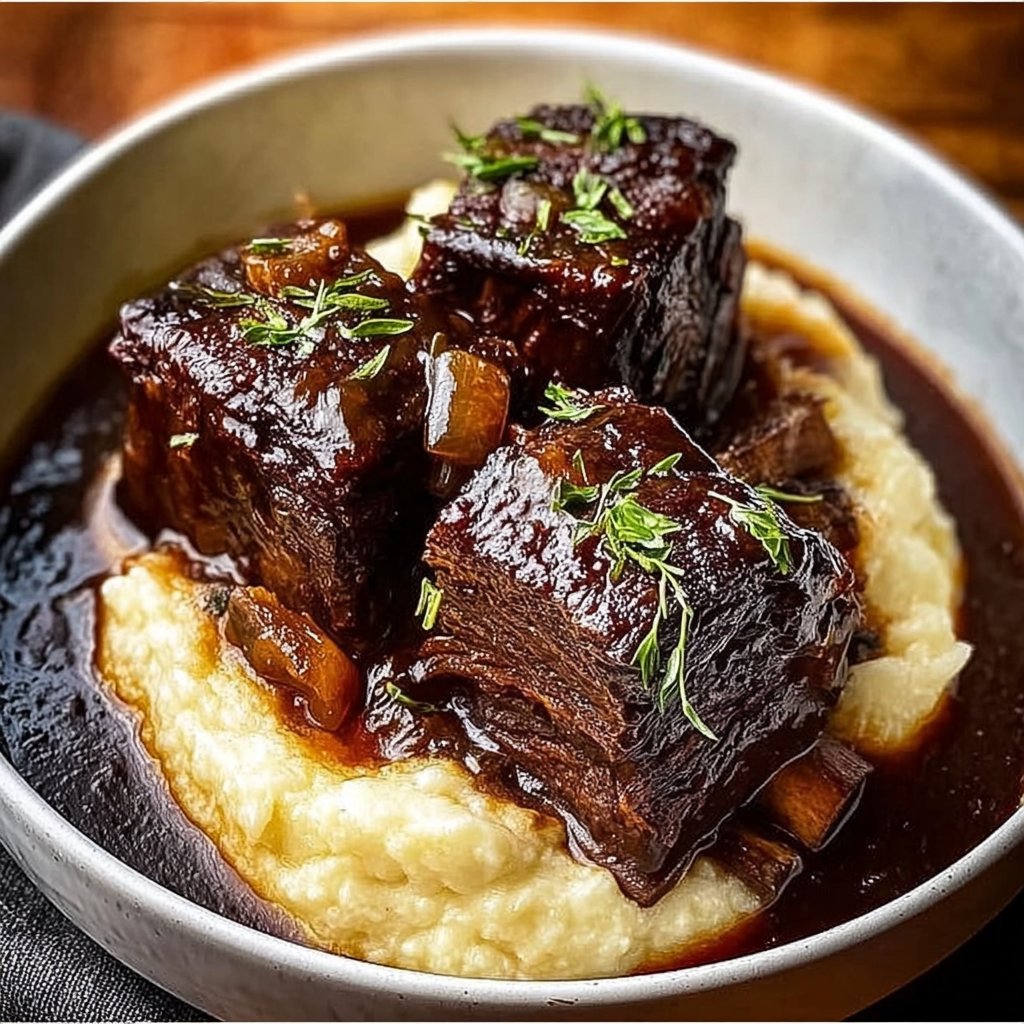 Tender Braised Short Ribs with Garlic Mashed Potatoes that Impress!