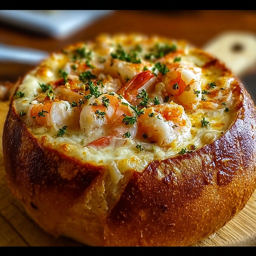Stuffed Seafood Bread Bowl: A Delicious Must-Try Recipe!