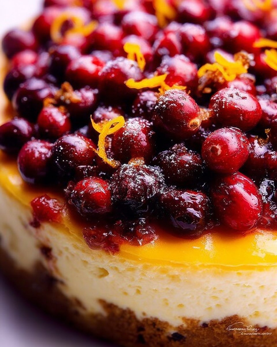 Cranberry Orange Cheesecake: A Delightful Festive Treat!