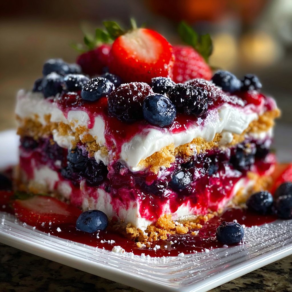 No Bake Summer Berry Lasagna: A Deliciously Easy Treat!