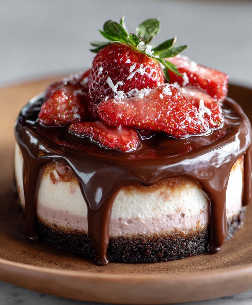 Chocolate Covered Strawberry Cheesecake: Indulge Now!