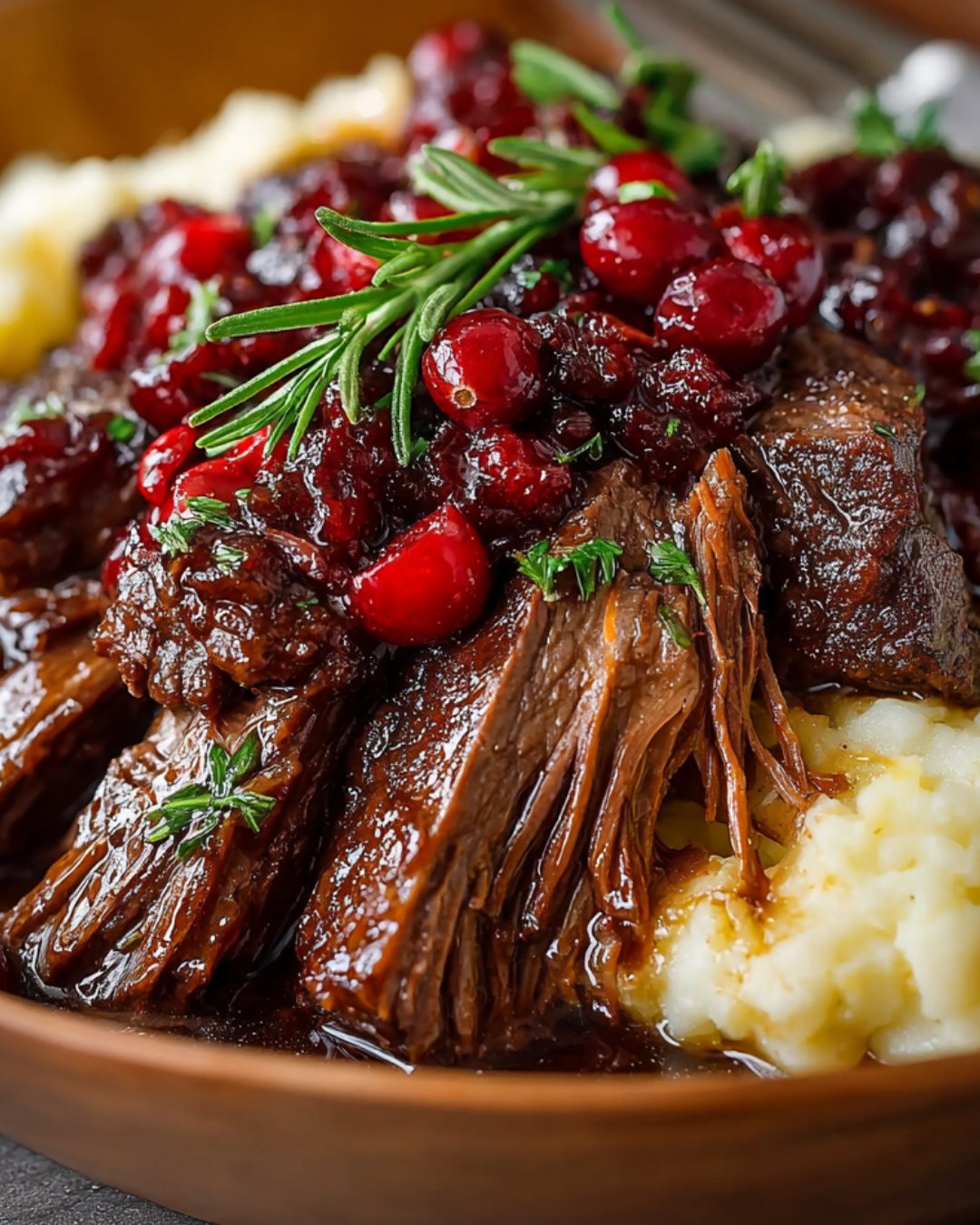 Slow Braised Beef Roast With Cranberry Balsamic Glaze: Discover the Ultimate Comfort Dish!