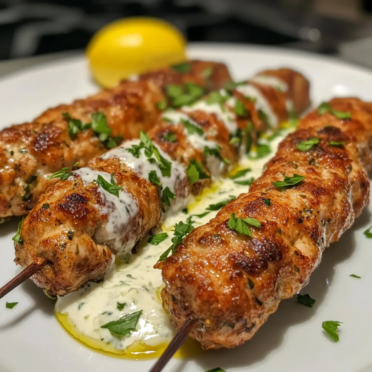 Savor Chicken Kofta with Garlic Yogurt Sauce in 30 Minutes