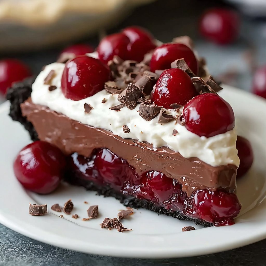 No-Bake Chocolate Cherry Pie: A Decadent Delight!