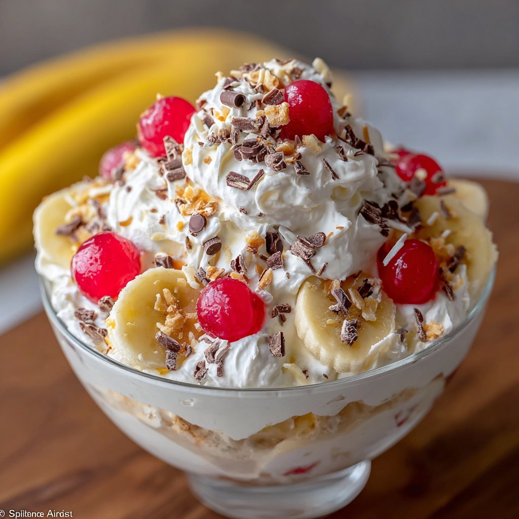 Creamy Banana Split Fluff Dessert: A Tasty Treat Awaits!