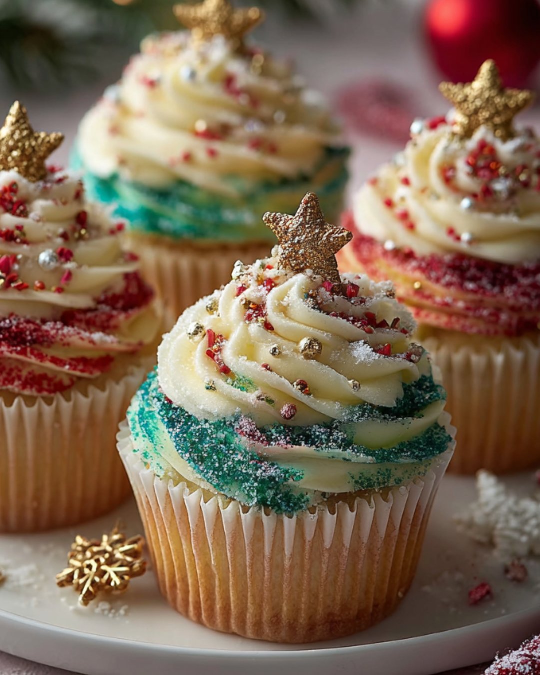 Merry & Bright Rainbow Christmas Cupcakes: Taste Joy!